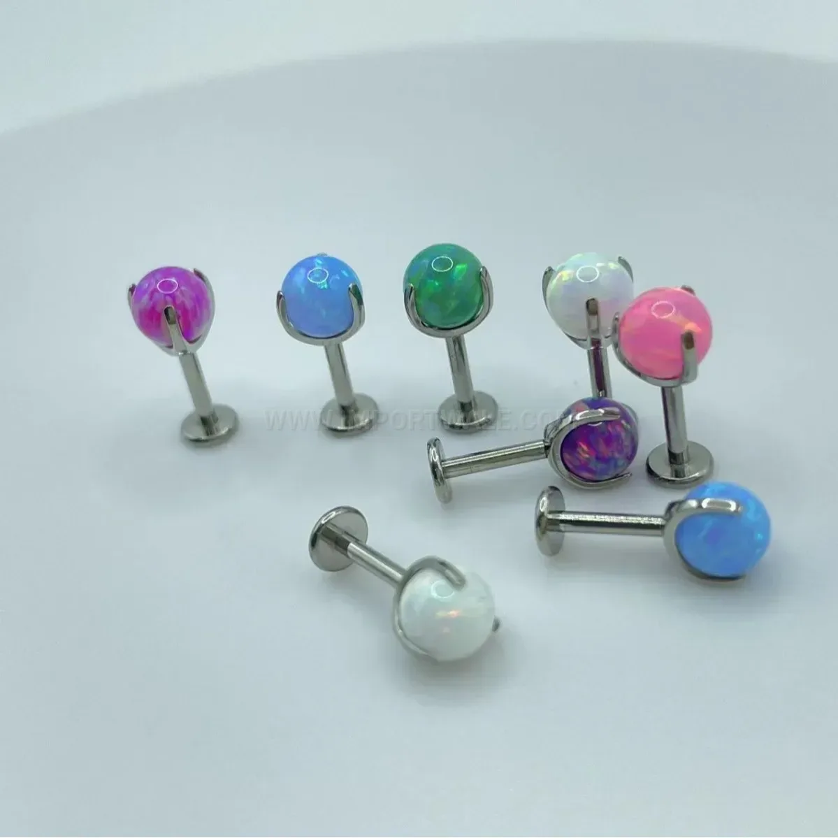 Designer F136 Titanium Opal Constellation Labret Piercing Earring