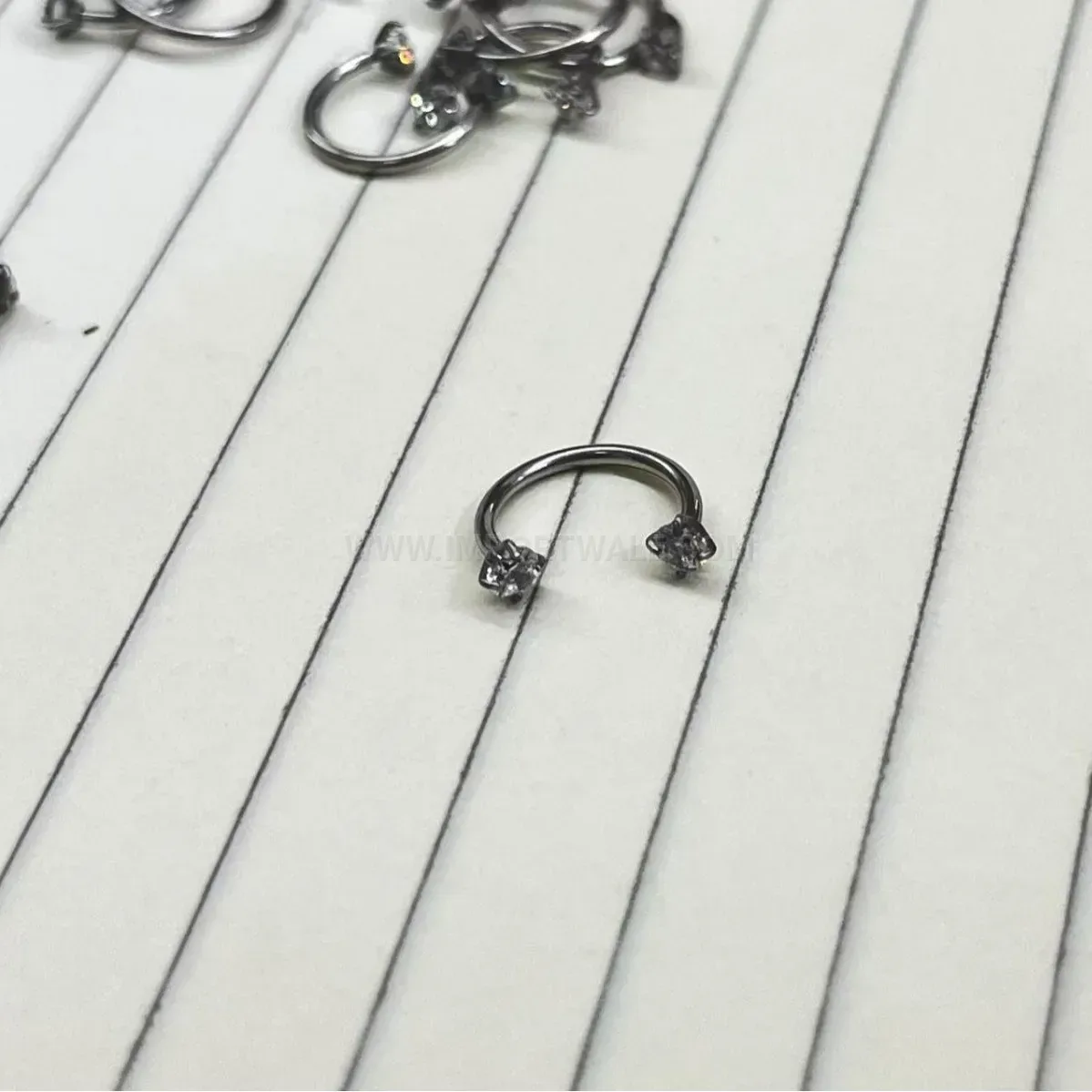 Elegant Sleek Seamless 316 Surgical Stainless Steel Horseshoe Piercing Ring