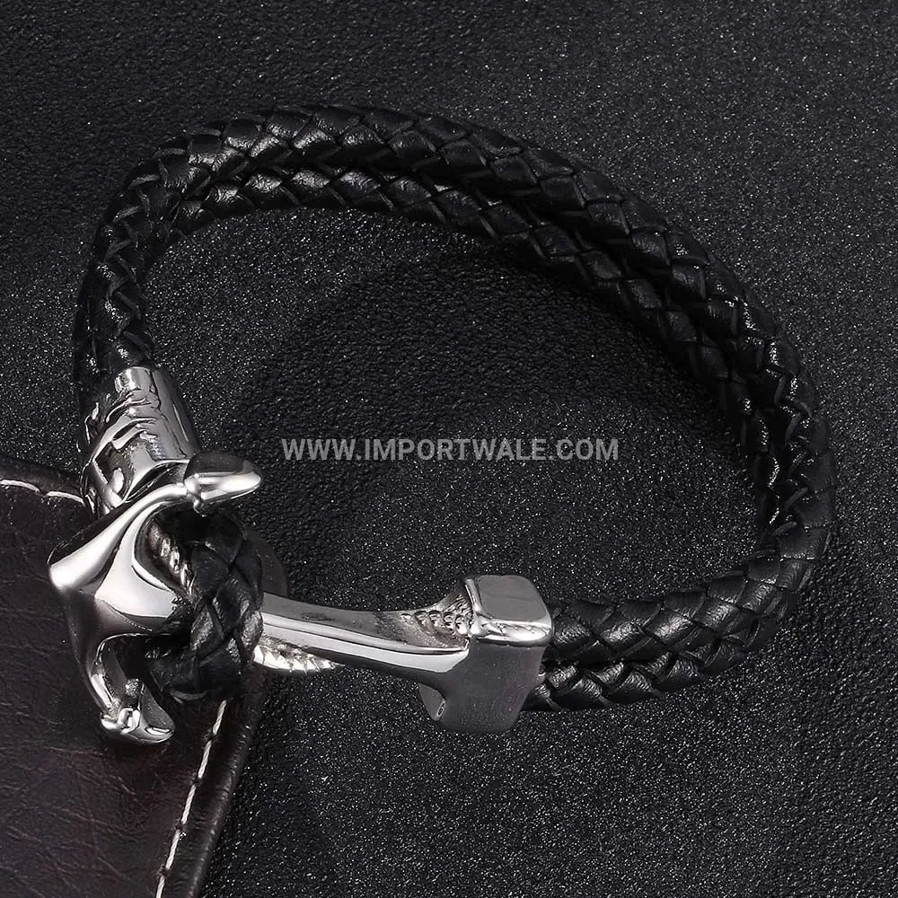 Adjustable Mesh Stainless Steel Cross Bracelet