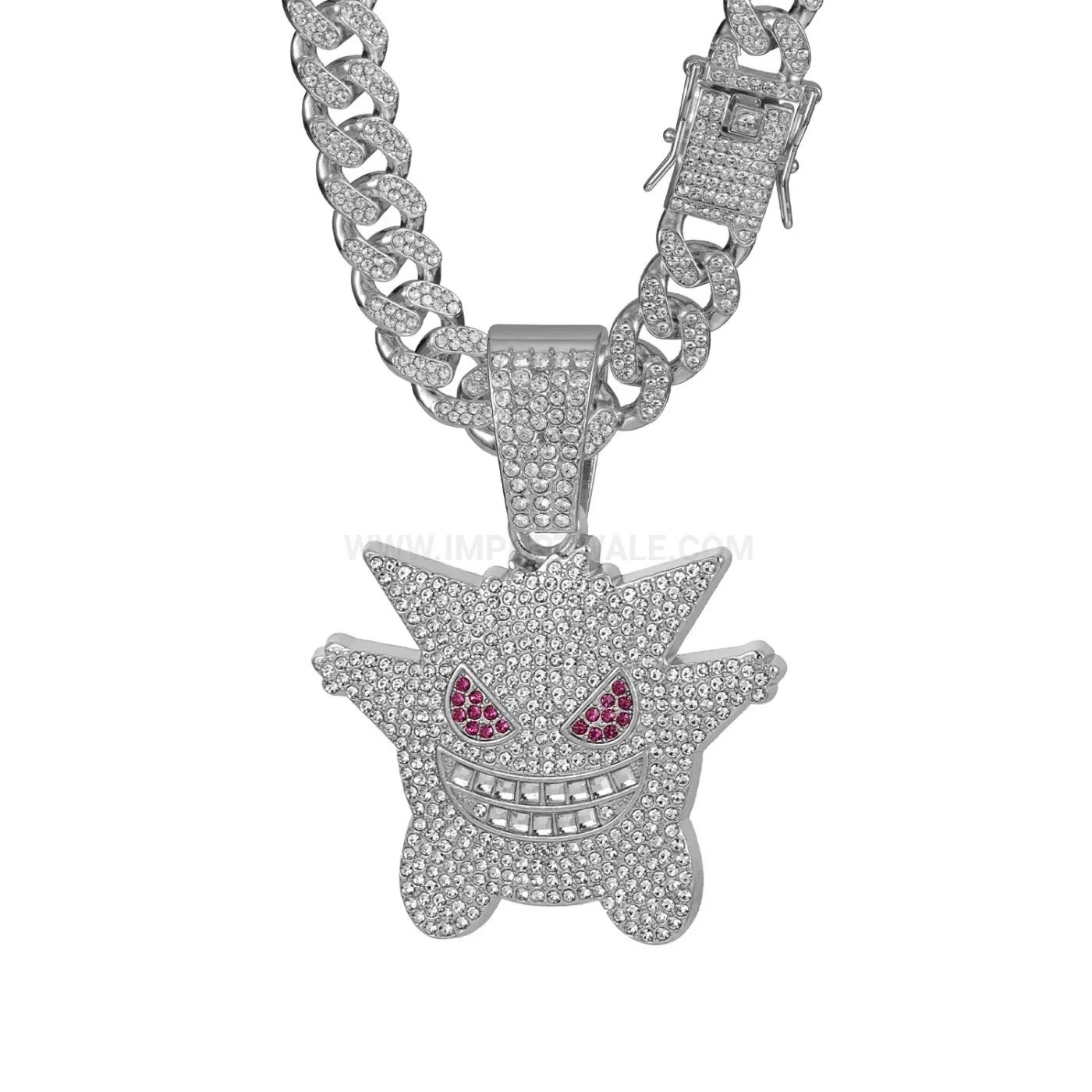 Iced Out Anime Character Alloy Hip Hop Pendant