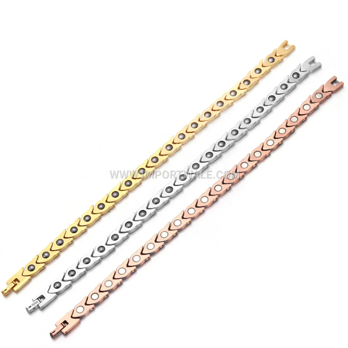 Titanium Steel Koi Fish Magnetic Energy Bracelet