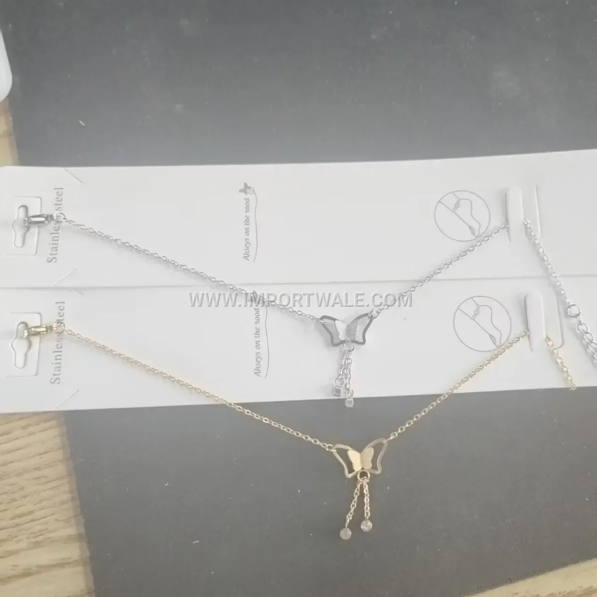 Butterfly Stainless Steel Premium Anti Tarnish Anklet