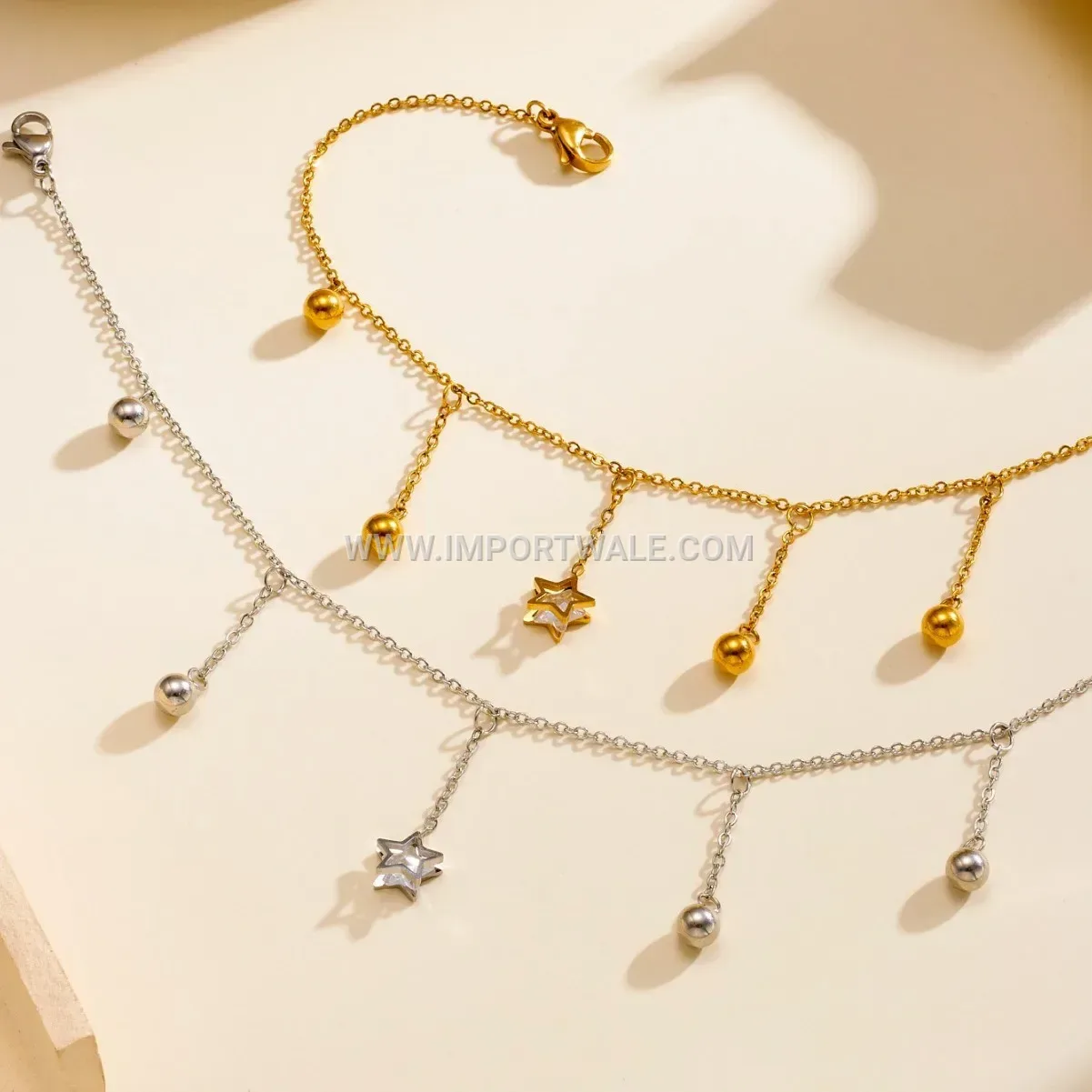 Star Charm Titanium Steel Anti-Tarnish Premium Anklet