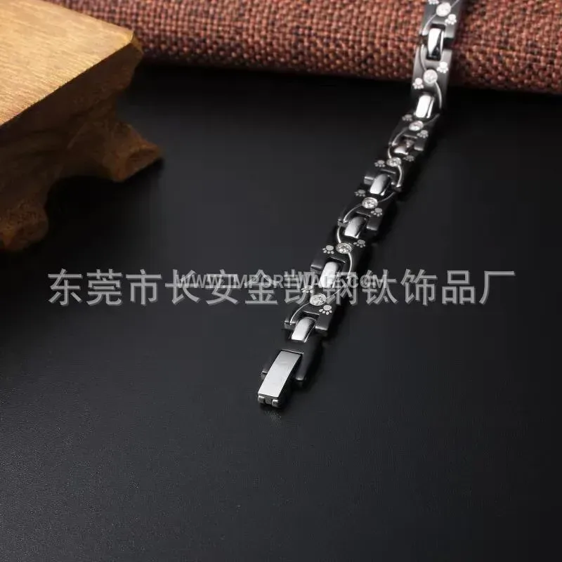 Women's Sleek Bio Magnetic Titanium Steel Chain Bracelet