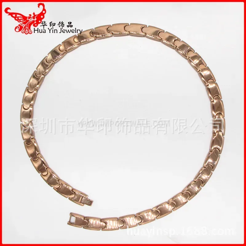 Stylish Pure Titanium Bio Magnetic Links Chain Necklace