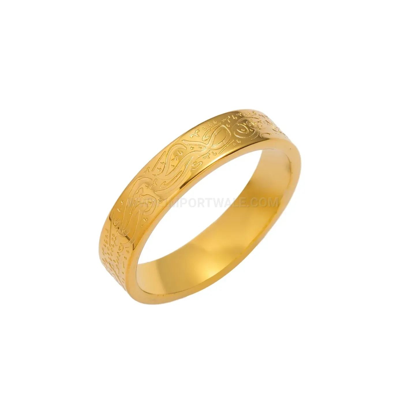 Fashion Personalized Arabic Script Stainless Steel Faith Ring