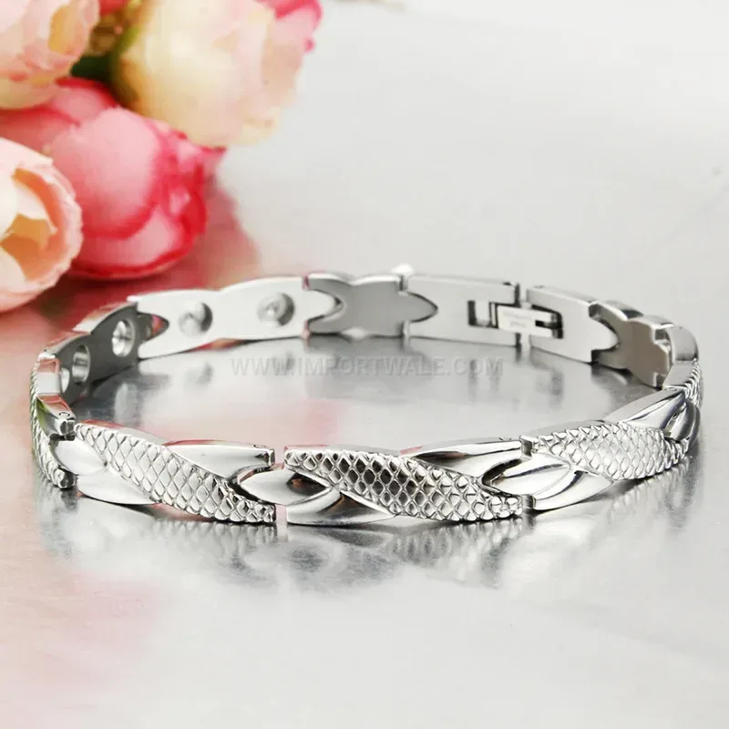 Fashion Dragon Pattern Titanium Steel Four In One Magnetic Bracelet