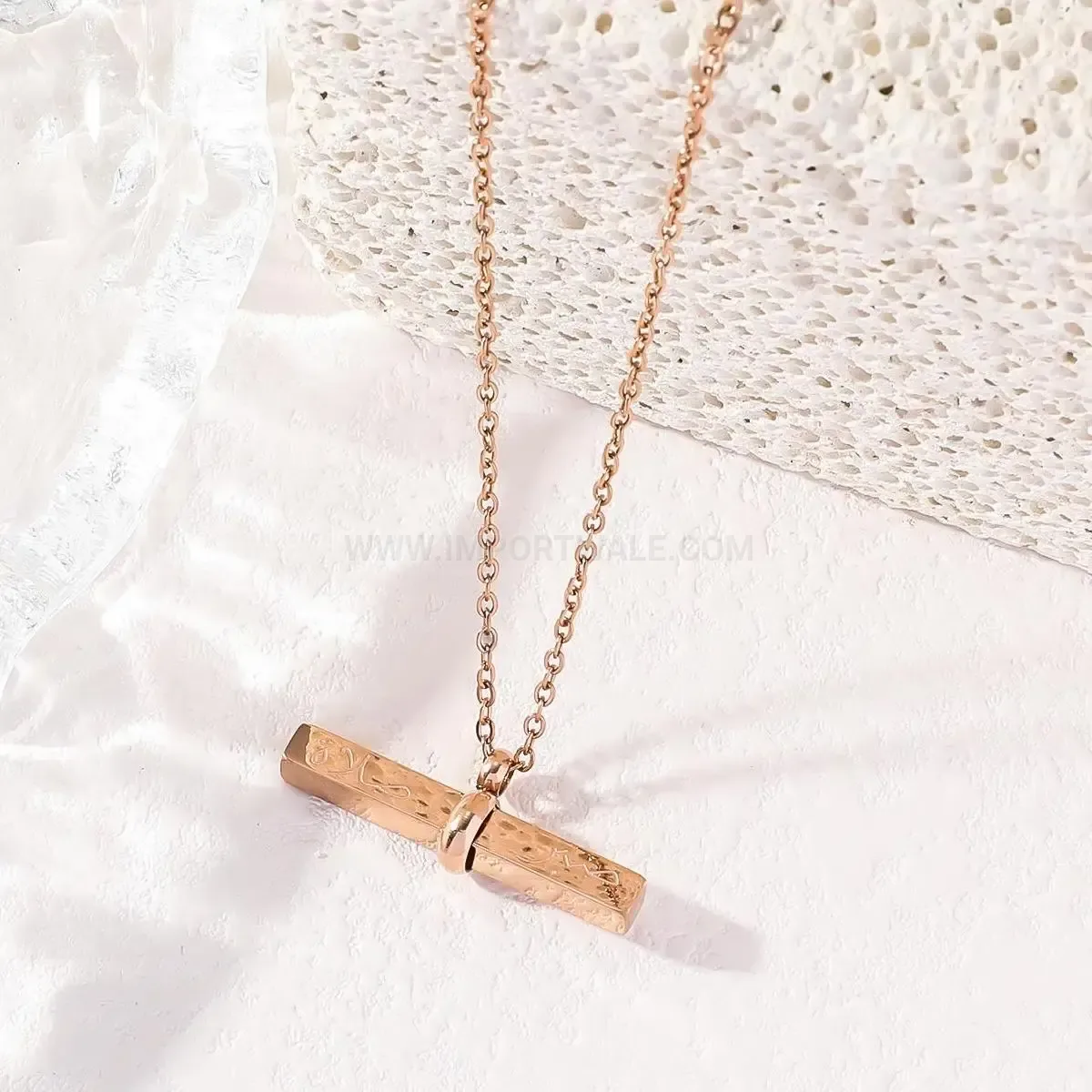 Elegant Stainless Steel Ayatul Kursi Arabic Pendant Necklace