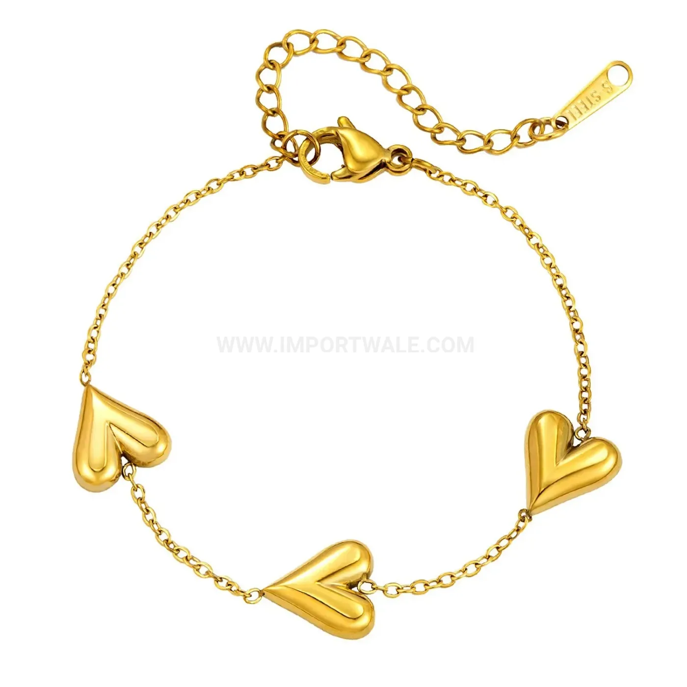 Bold Chic Stainless Steel Multi Heart Pendant Jewelry Set