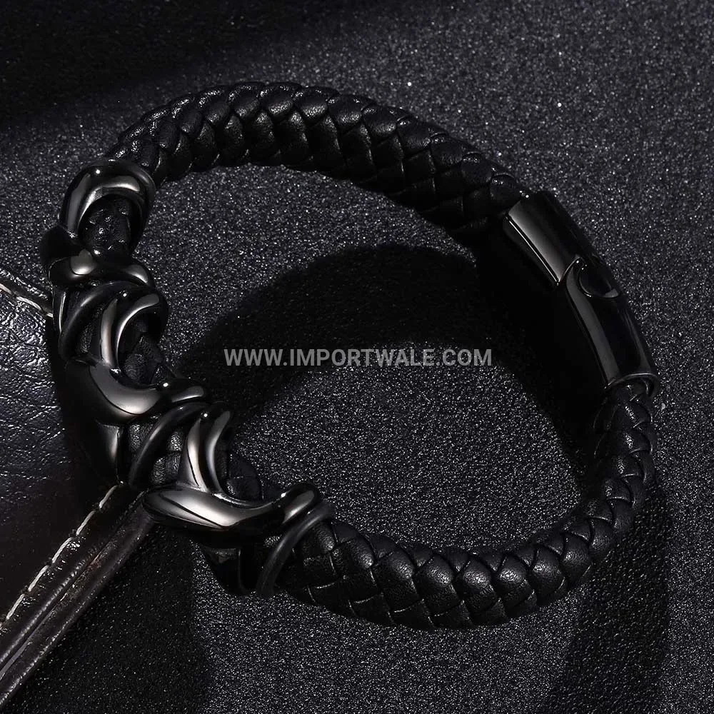 Plated Titanium Steel Four-in-One Magnetic Link Bracelet