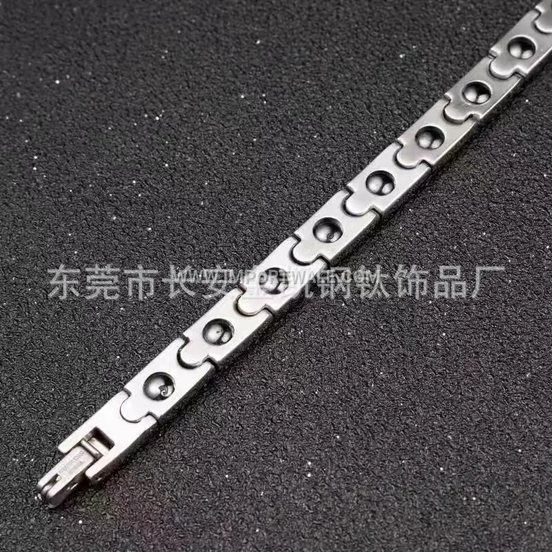 Teardrop Link Titanium Steel Magnetic Bio Bracelet