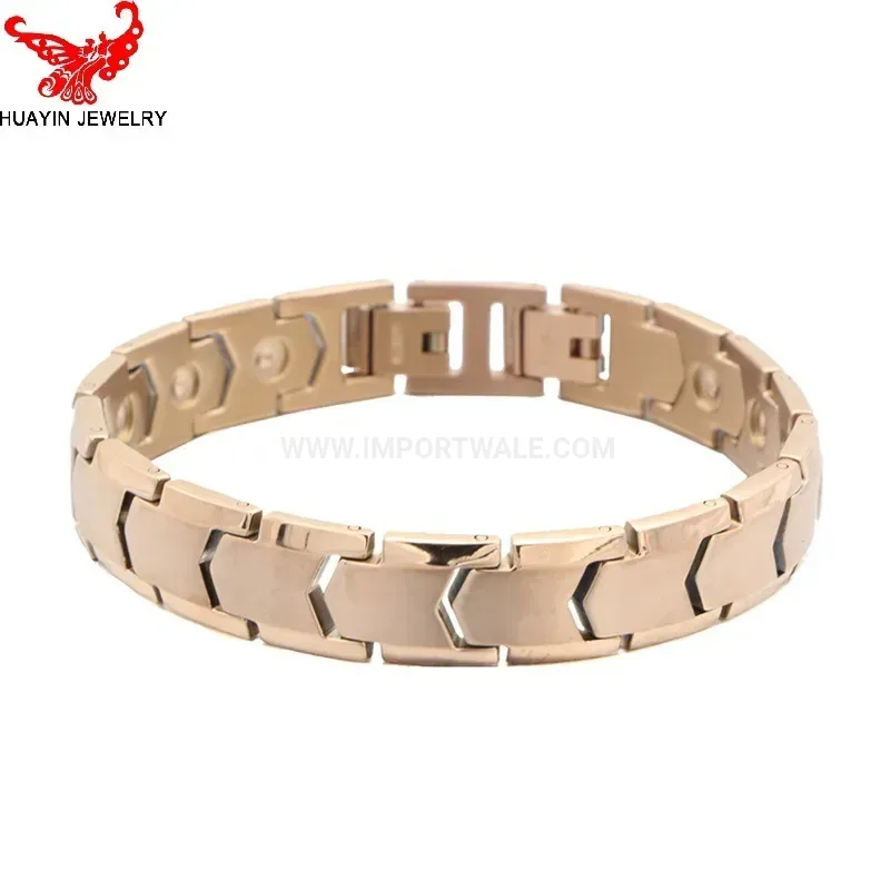 Modern Classic Unisex Stainless Steel Bio Magnetic Bracelet