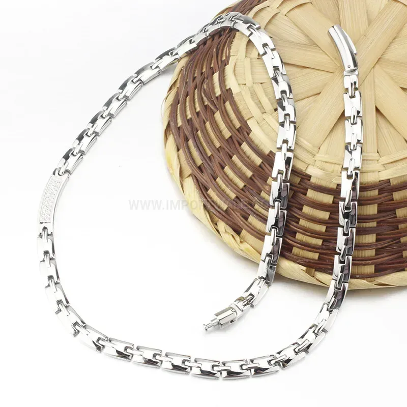 Trendy Titanium Germanium Bio Magnetic Pendant Necklace