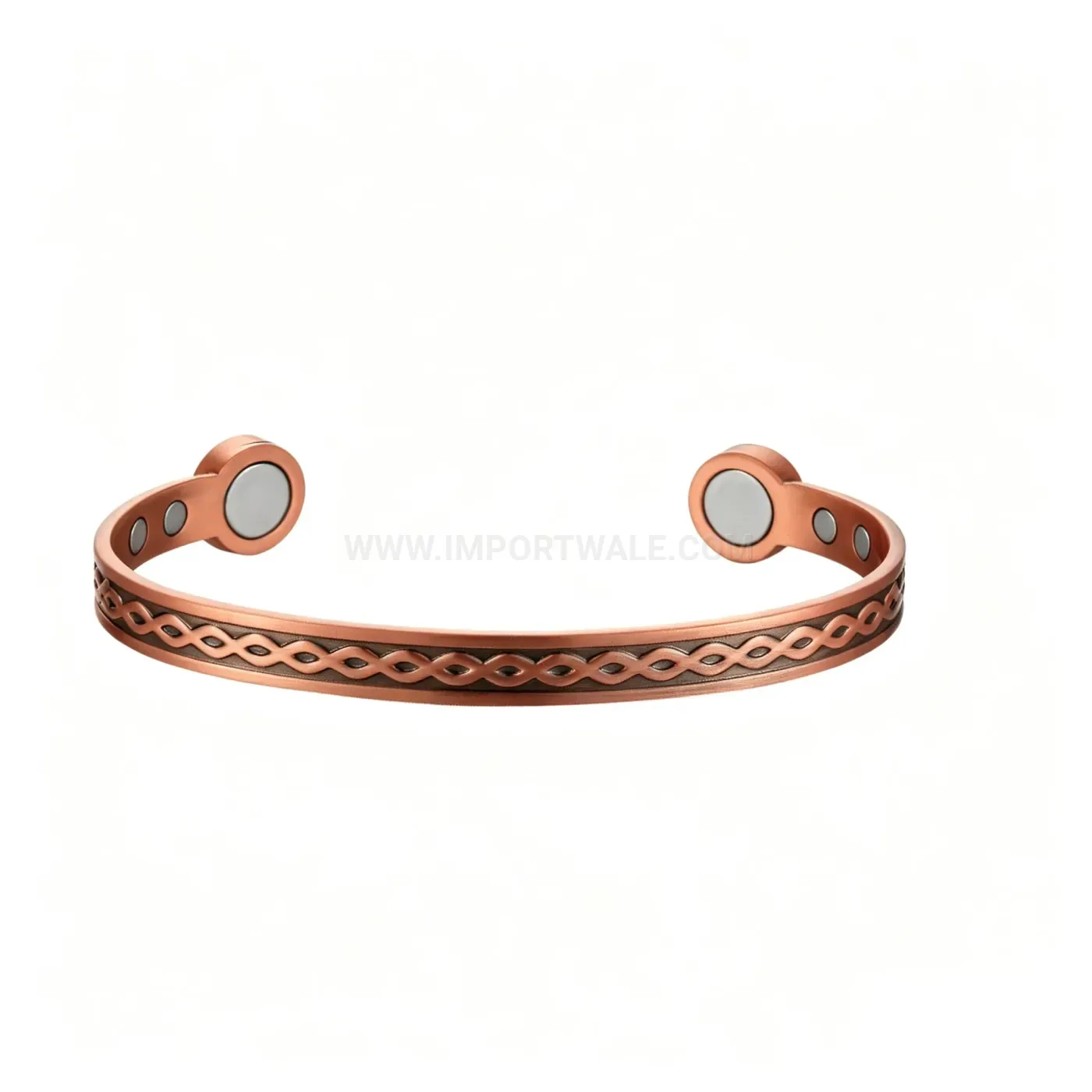 Vintage Fish Pattern Adjustable Magnetic Alloy Bio Bracelet