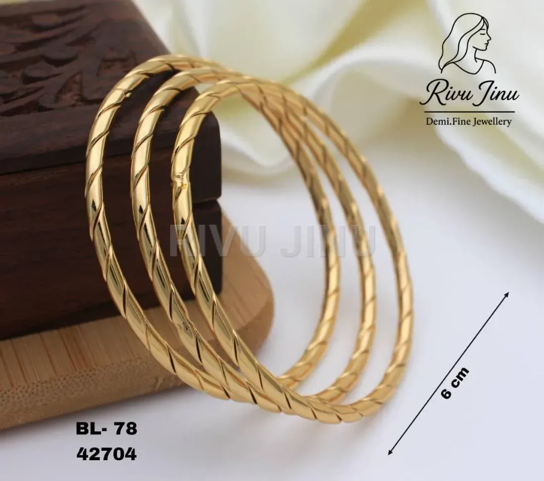 Refined Stainless Steel Stacking Bangle Set