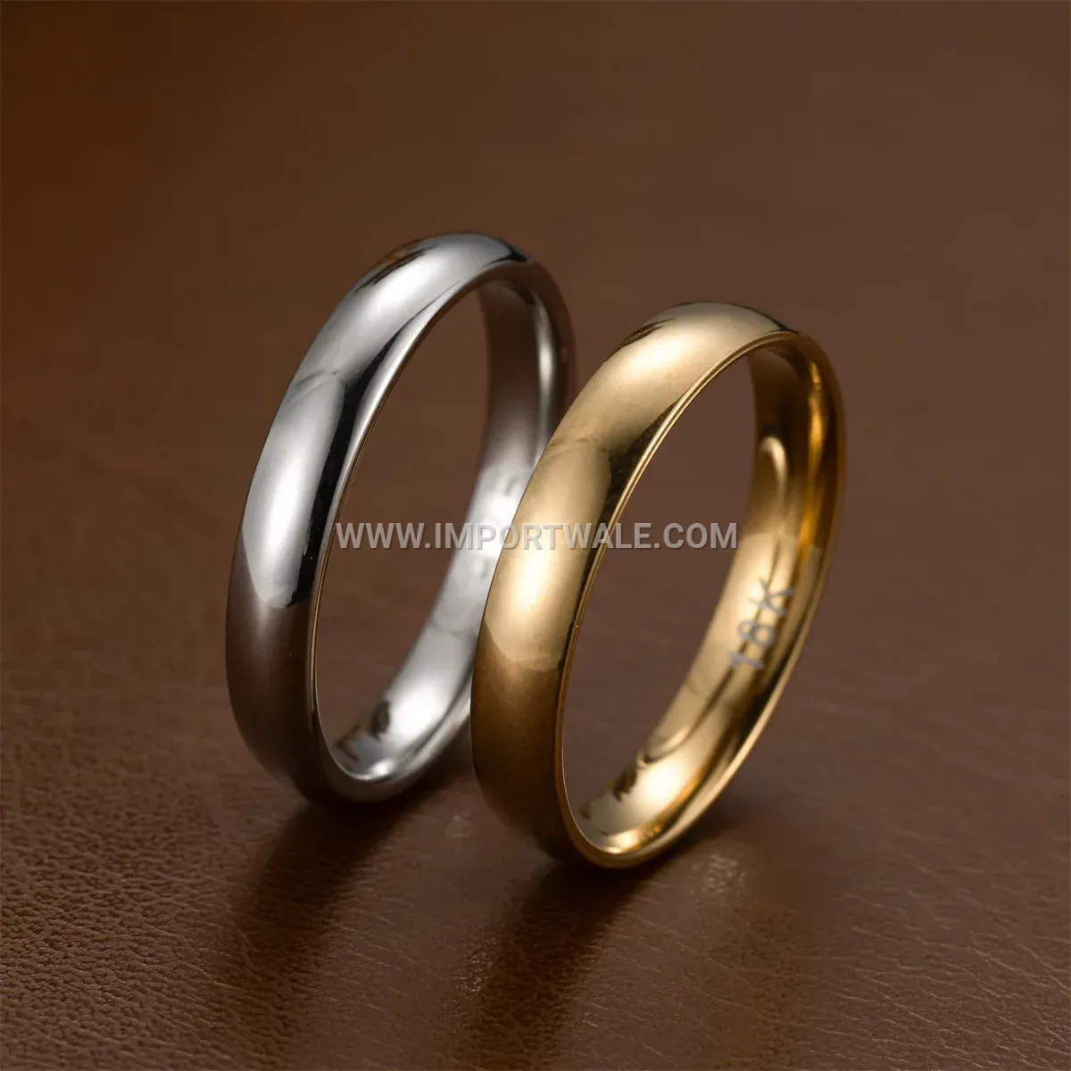 Minimalist Engraved Stainless Steel Band Ring
