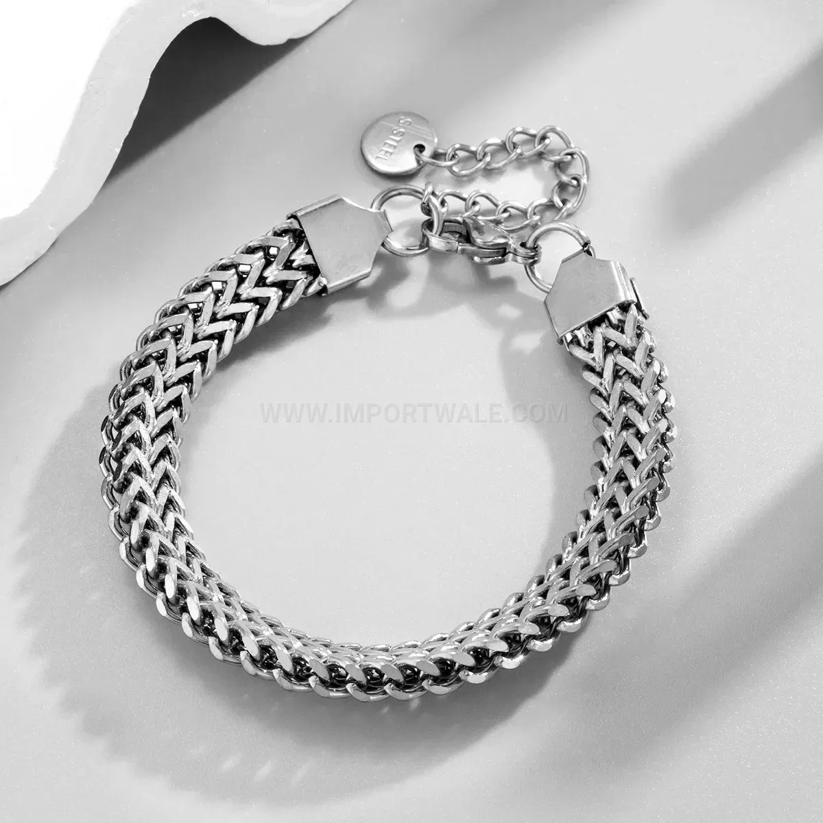 Bold Chunky Gold Plated Stainless Steel Cuban Chain Bracelet