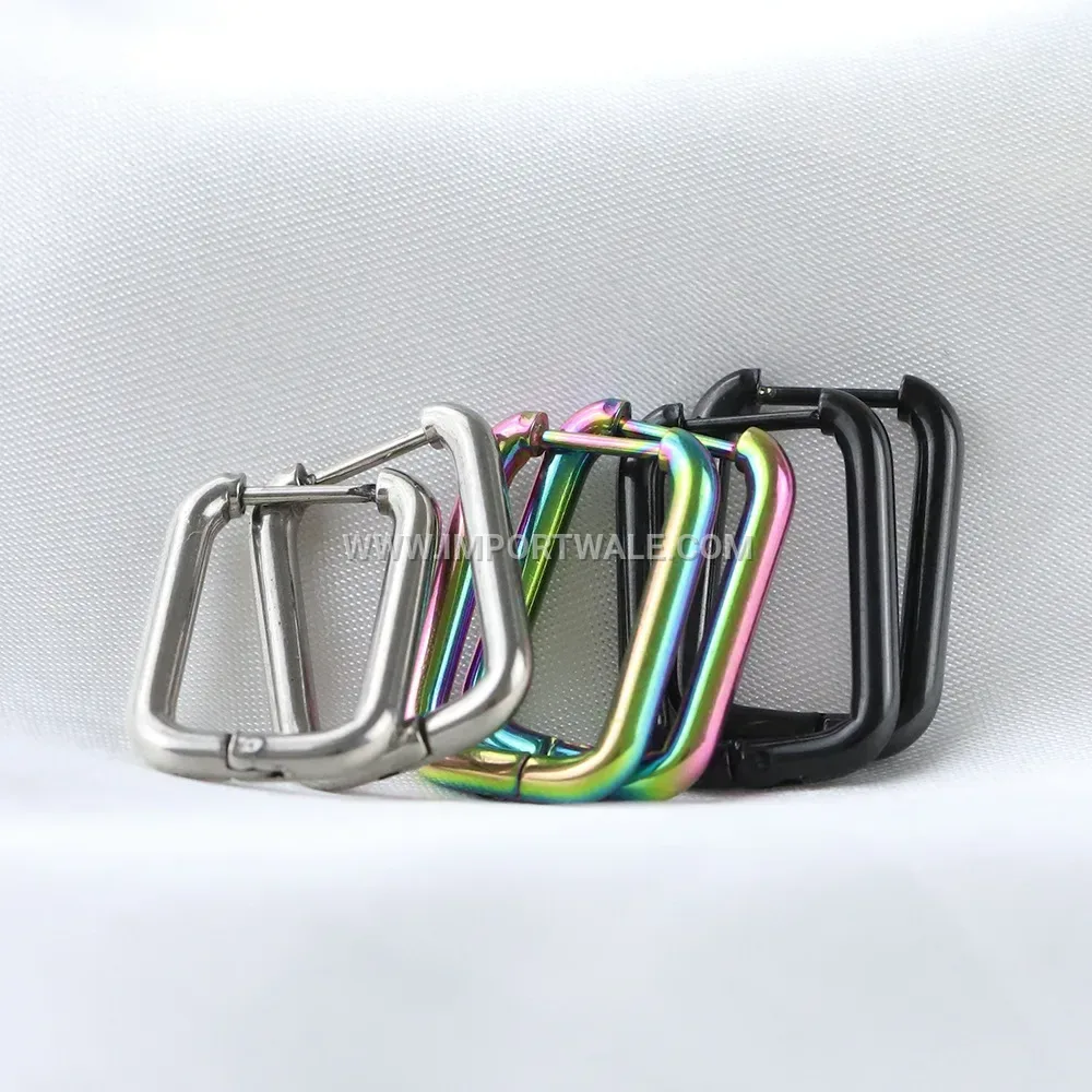 Minimalist U Shaped Stainless Steel Huggie Hoop Earrings