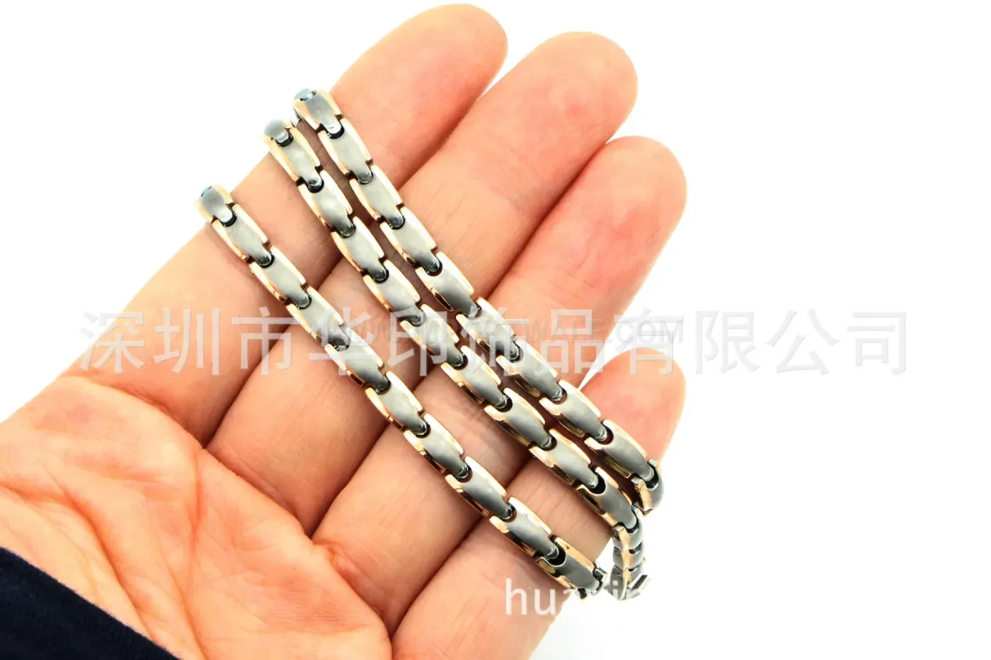 Bold Sleek Matte Titanium Bio Magnetic Necklace For Women