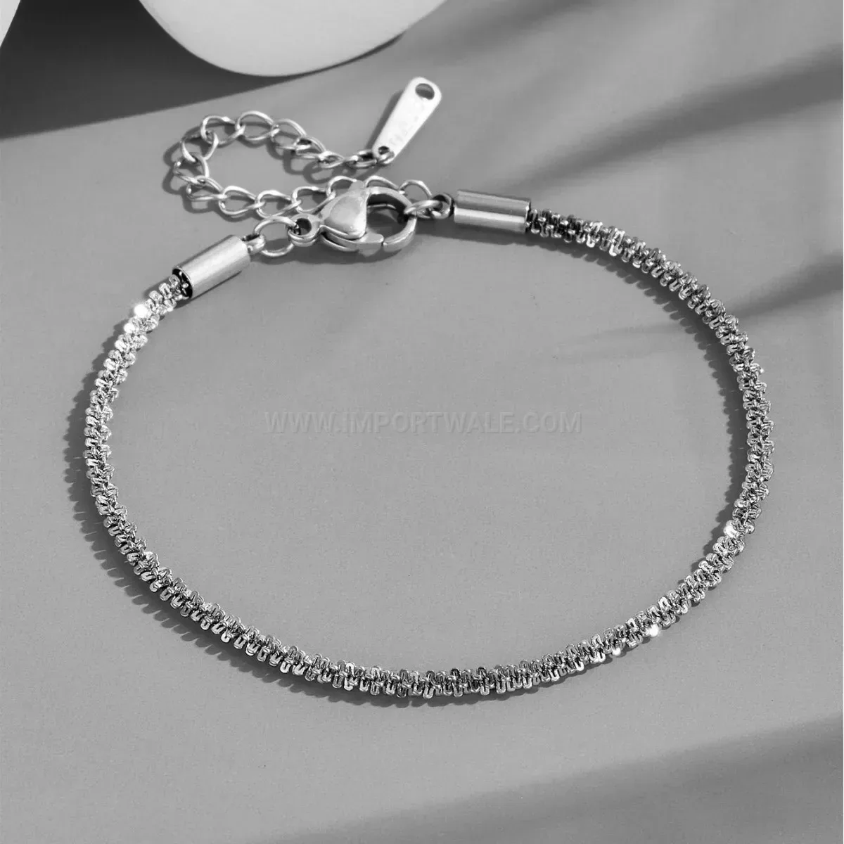 Modern Shimmering Stainless Steel Starry Chain Link Choker Necklace