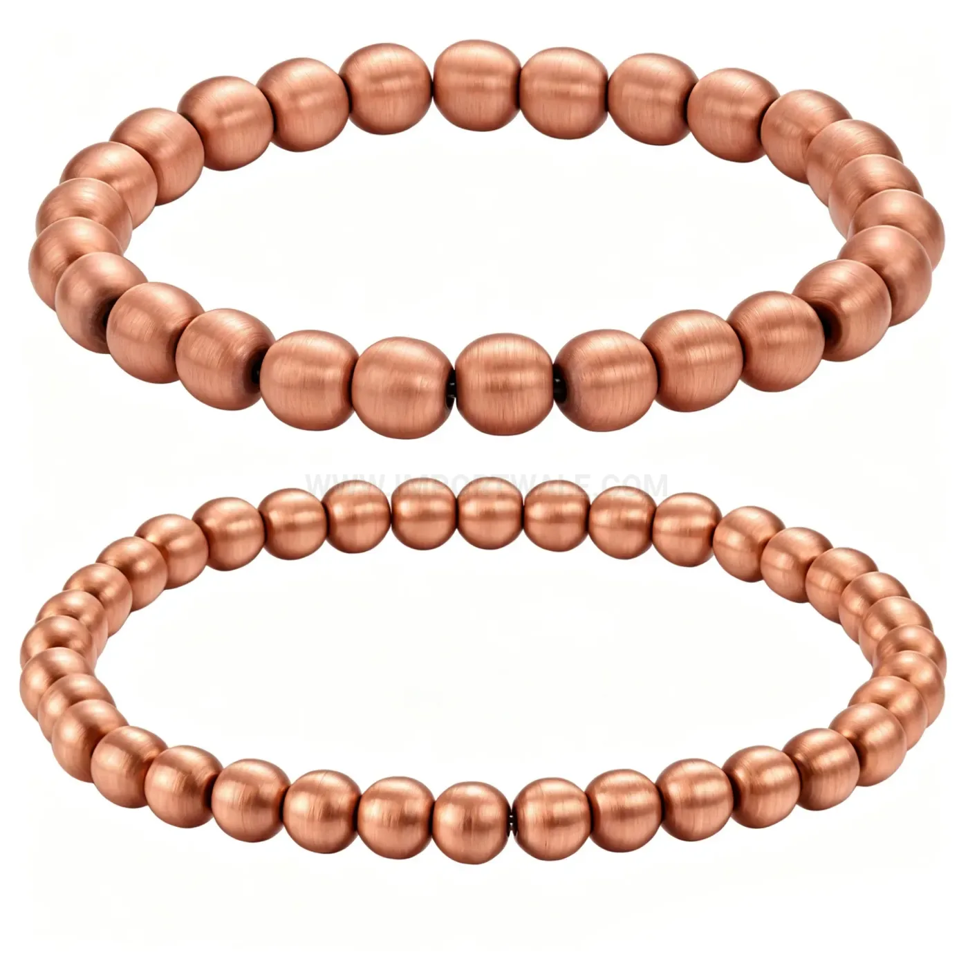 Premium Minimalist Pure Red Copper Bio Energy Beaded Magnetic Bracelet