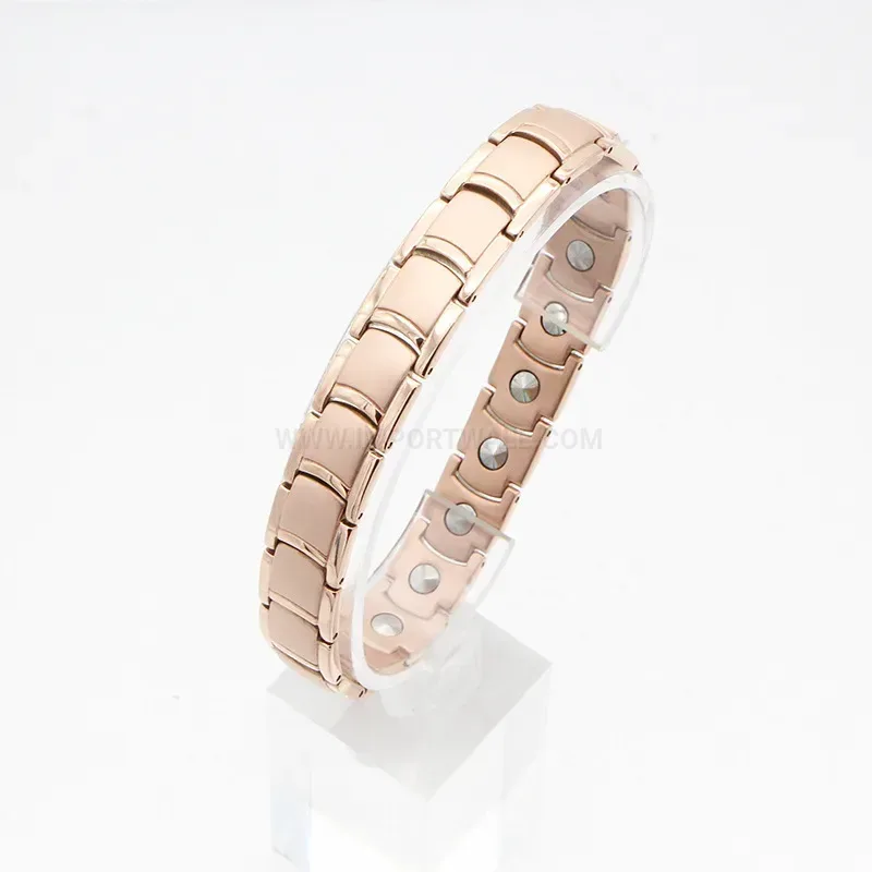 Stylish Pure Titanium Bio Magnetic Link Bracelet
