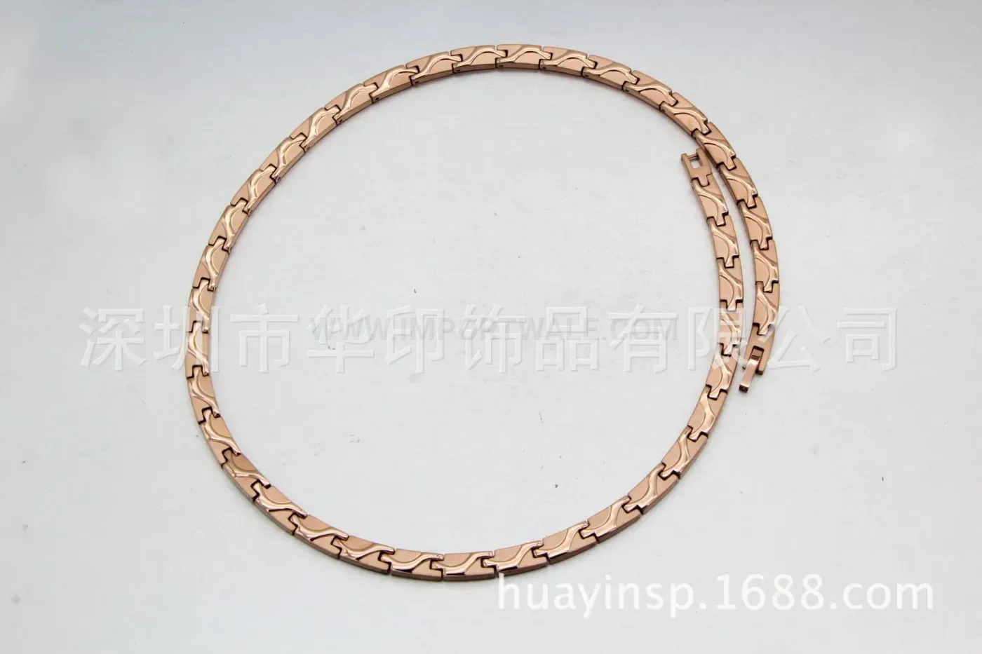 Trendy Minimalist Titanium Bio Magnetic Link Chain Necklace