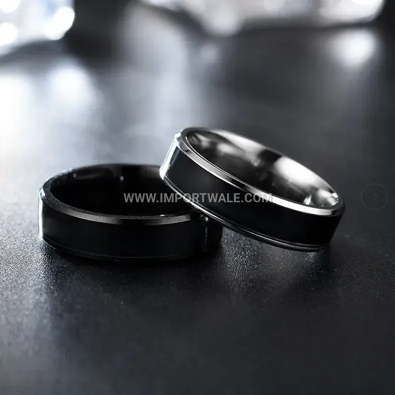 Temperature Sensitive Stainless Steel Couple Crown Ring