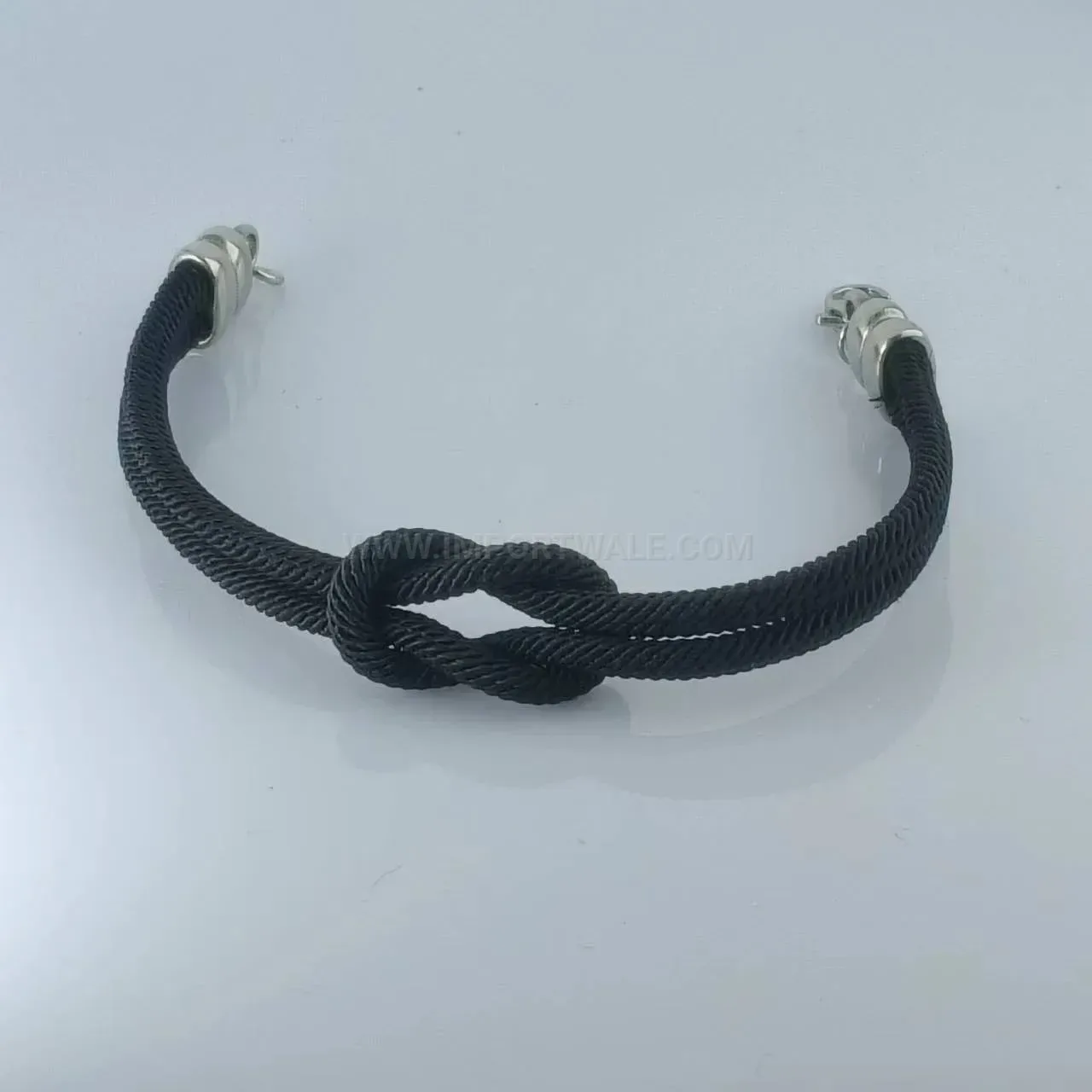 Minimalist Woven Cord Couple Bracelet With Plated Clasp