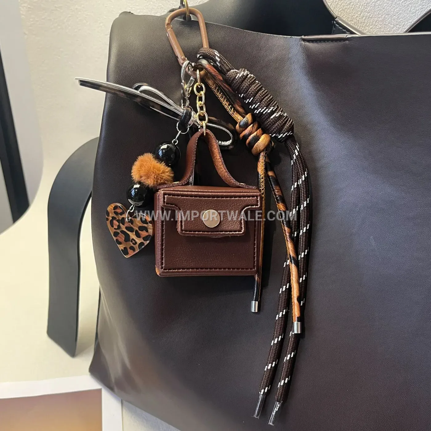 Vintage Brown Miniature Bag Creative Key chains Keychain