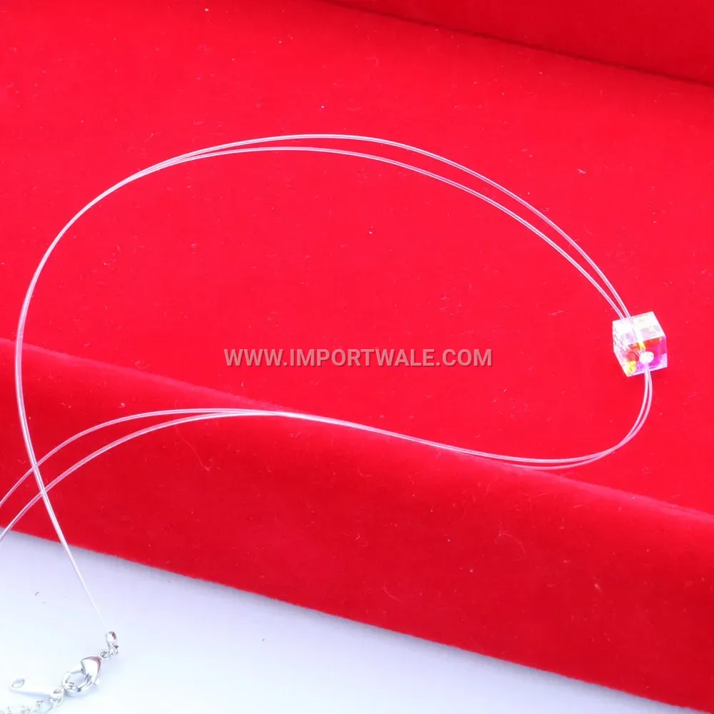 Sparkling Rhinestone Geometric Crystal Line Collar Necklace
