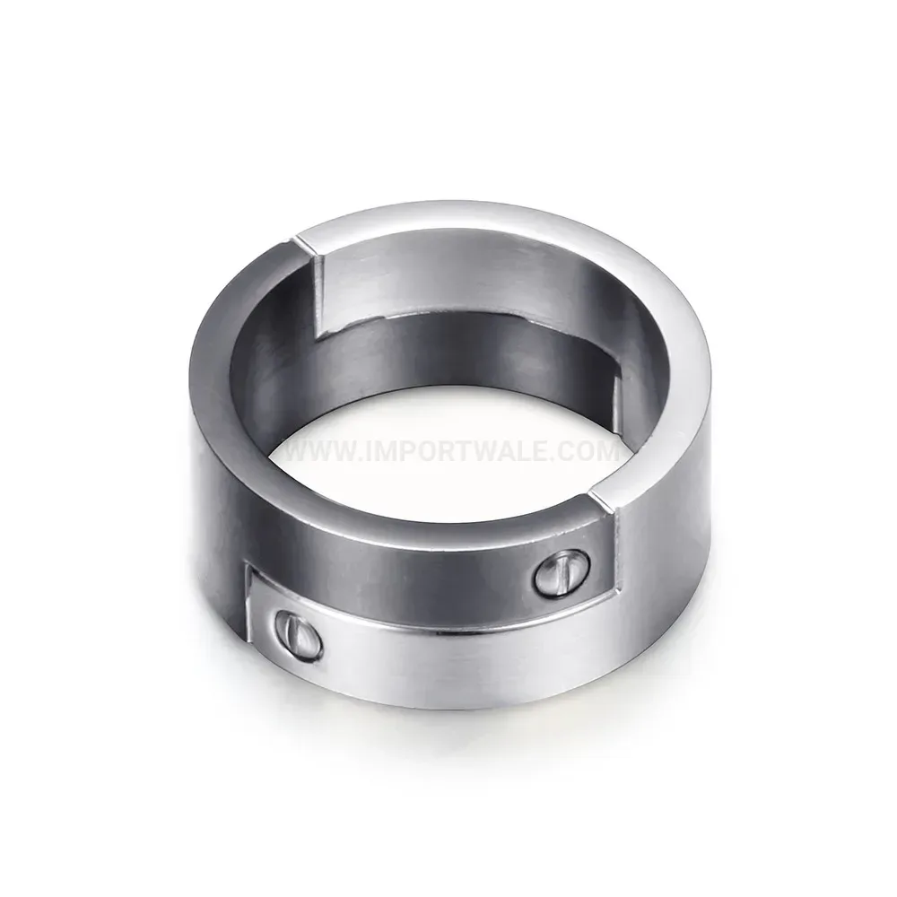 Fashion Crossed Geometric 304 Stainless Steel Band Ring