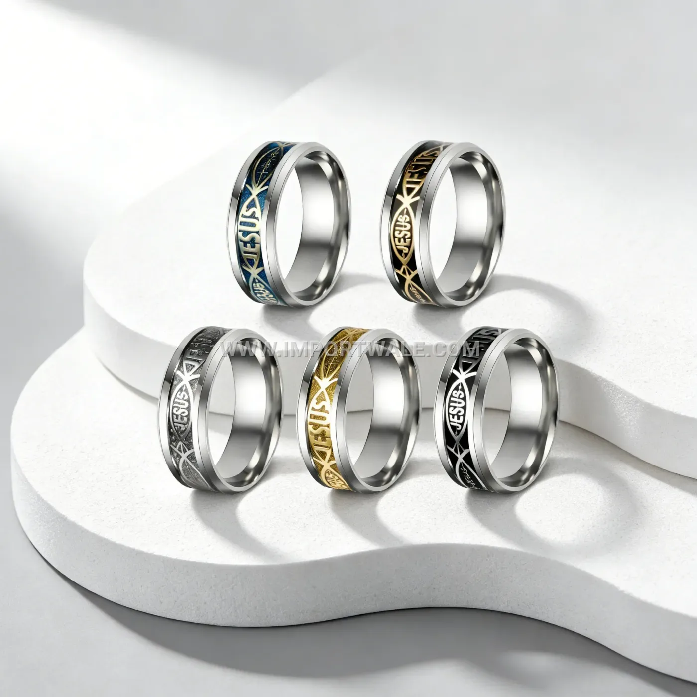 Minimalist Geometric Stainless Steel Band Ring