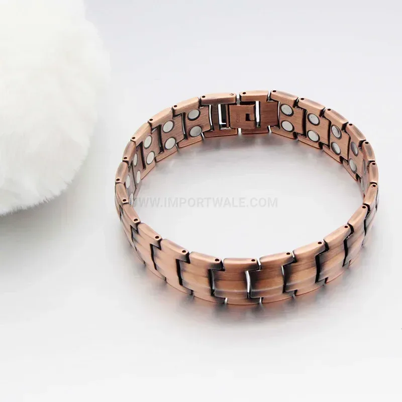 Premium Wide Pure Red Copper Magnetic Therapy Energy Band