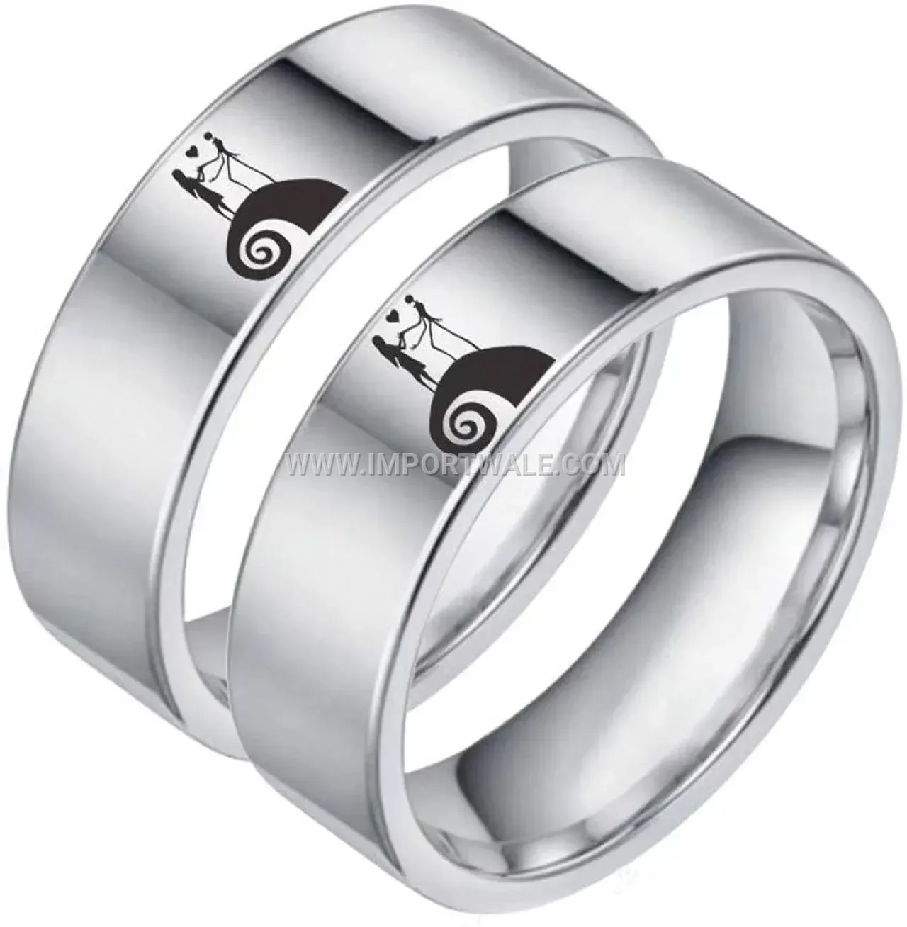 Crown Motif Stainless Steel Band Ring