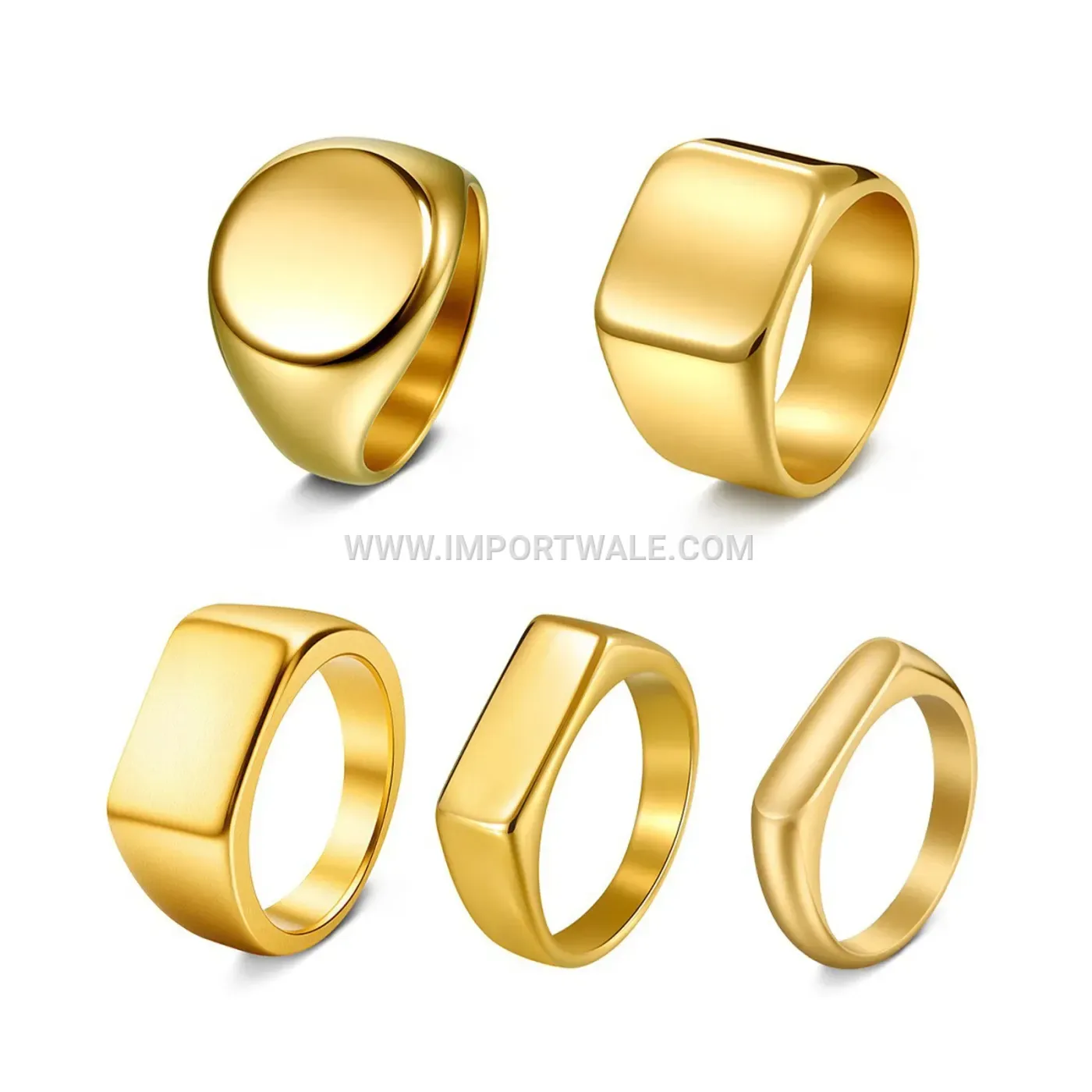 Men's Cast Stainless Steel Signet Ring