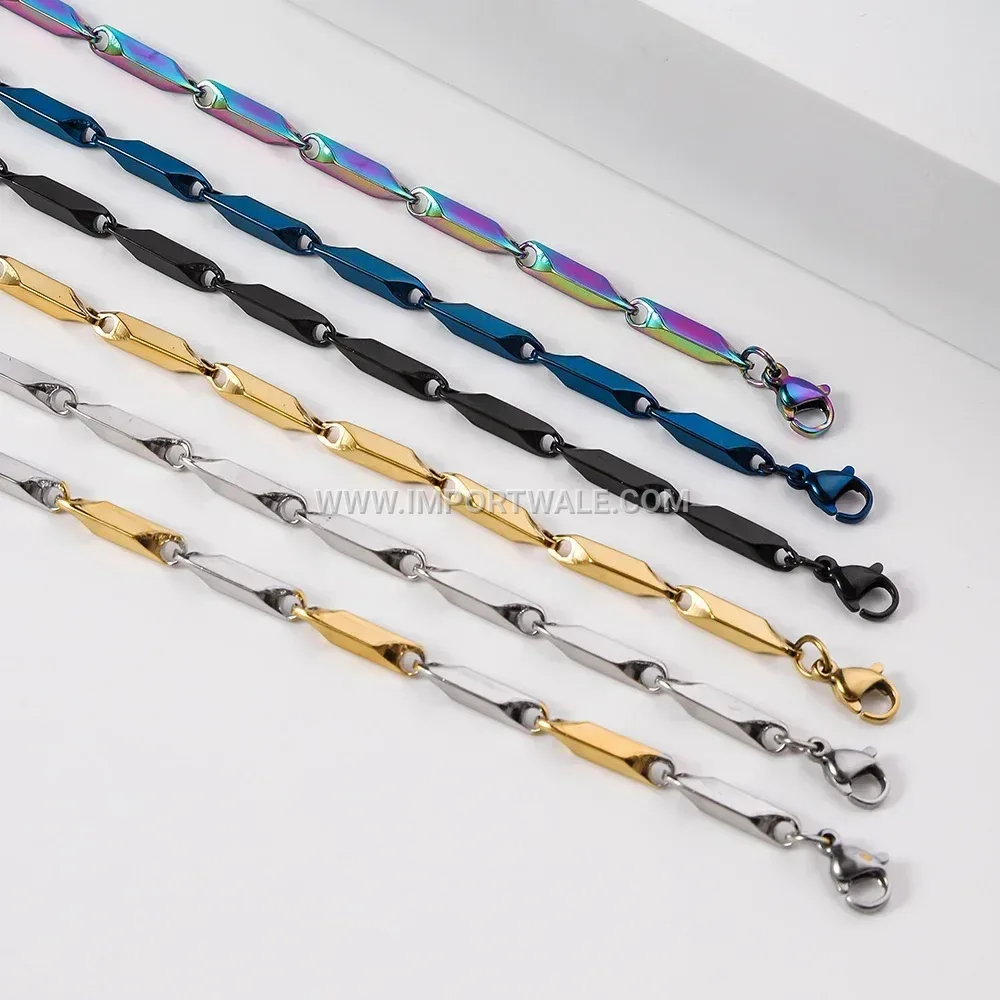 Handcrafted Stainless Steel Link Chain Necklace