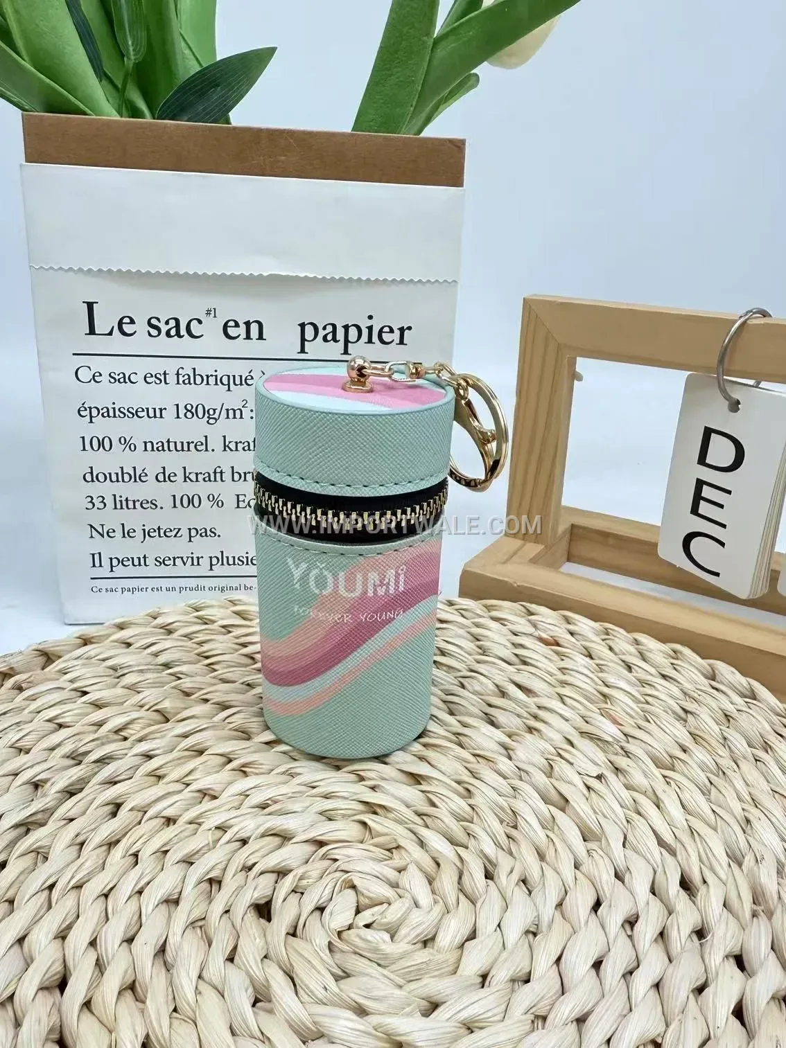 Minimalist Silk Screened PU Leather Lipstick Pouch