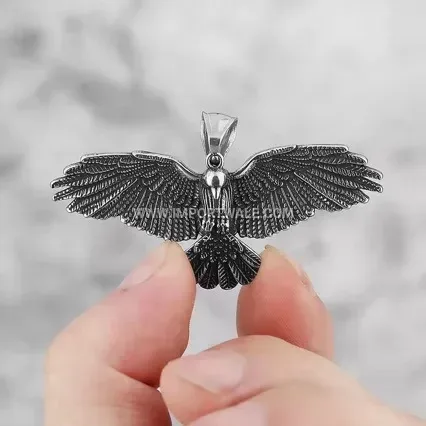 Vintage Eagle Wing Stainless Steel Pendant