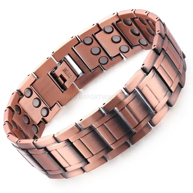 Chic Vintage Wide Copper Magnetic Therapy Bracelet
