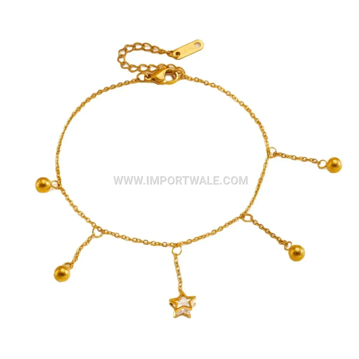 Star Charm Titanium Steel Anti-Tarnish Premium Anklet