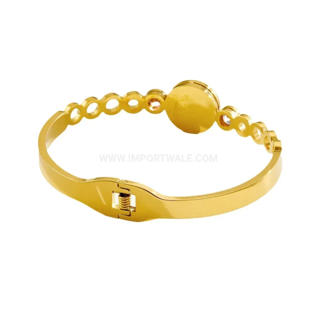 Full Crystal Tree of Life Stainless Steel Bangle