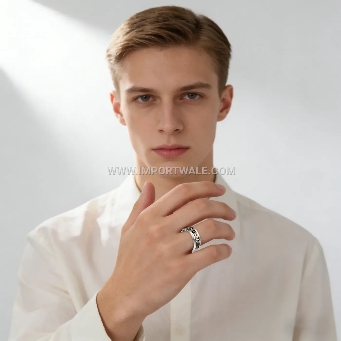 Minimalist Geometric Stainless Steel Band Ring