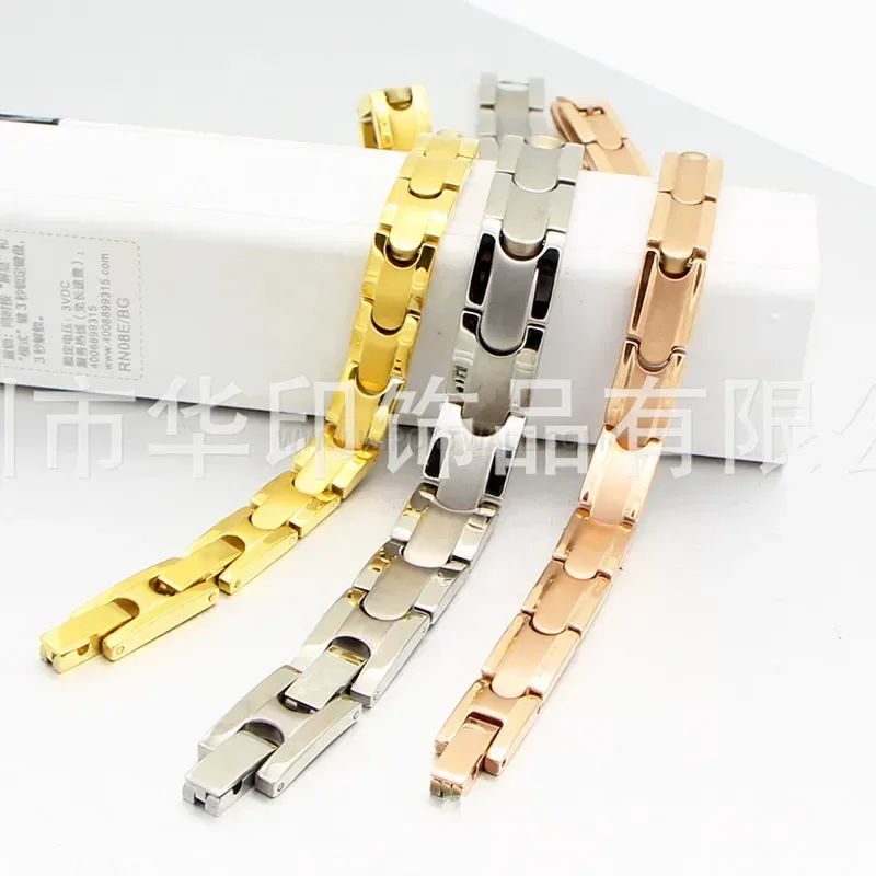 Designer Minimalist Dual Clasp Pure Titanium Bio Bracelet for Men and Women