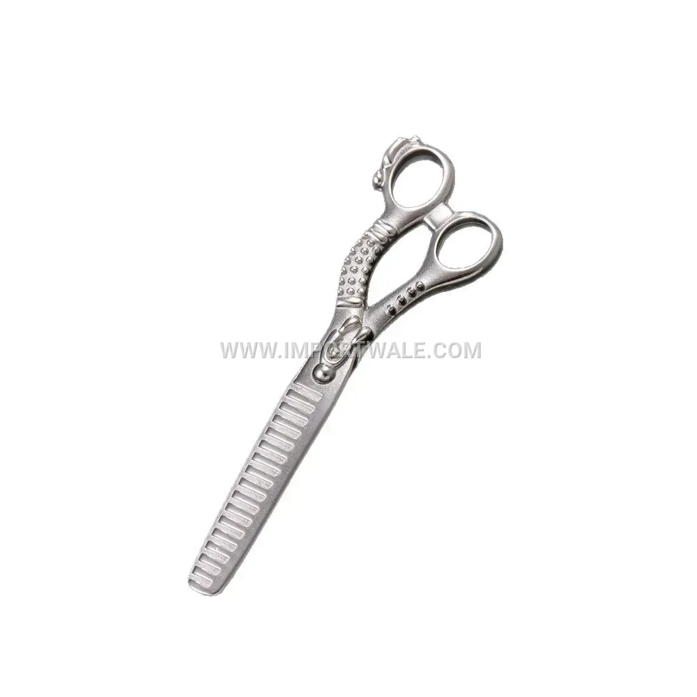 Men's Stainless Steel Cast Barber Shears and Razor Pendant