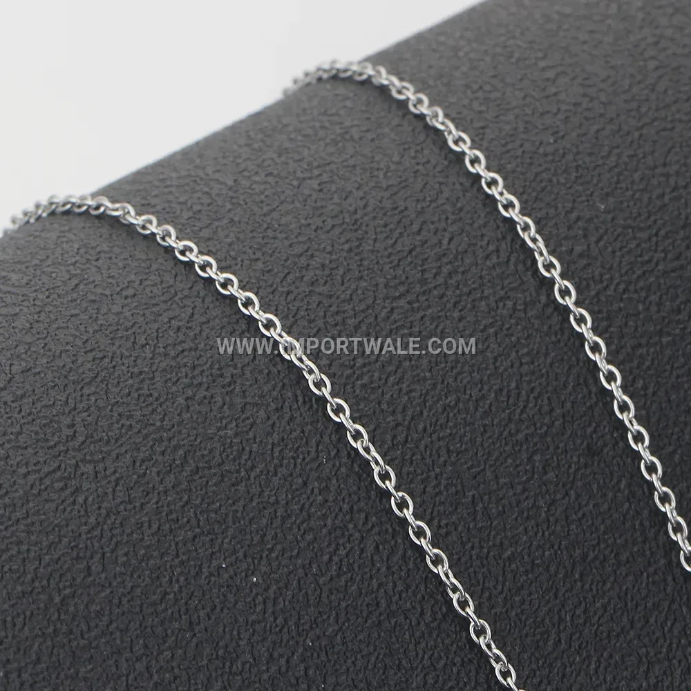Rectangular Zircon Ceramic Patchwork Stainless Steel Pendant Necklace