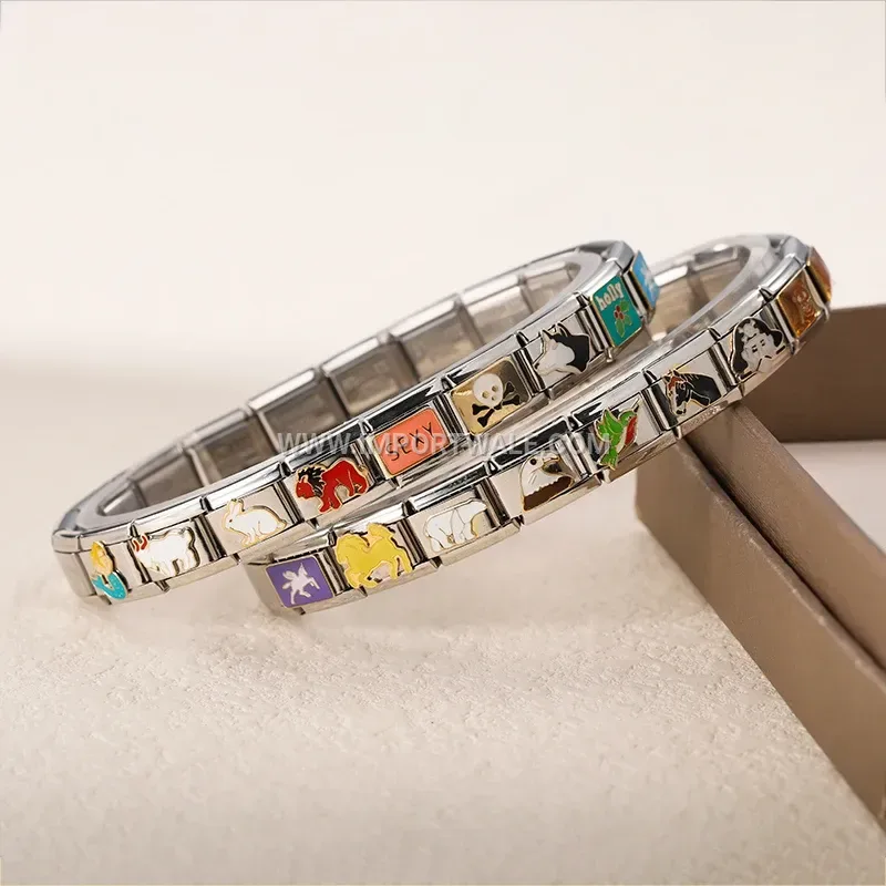 Vintage Gold Finished Stainless Steel Link Chain Wristband