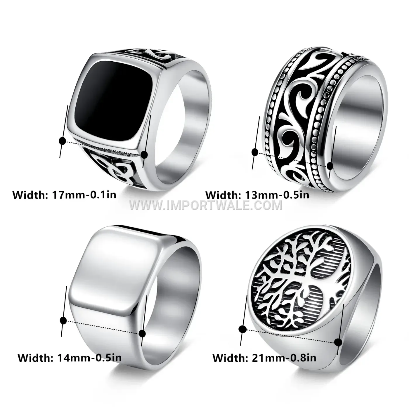 Celtic Triquetra Node Stainless Steel Cast Ring