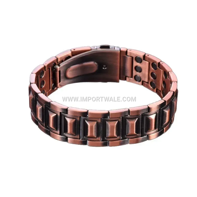 Retro Alloy Magnetic Clasp Link Bracelet