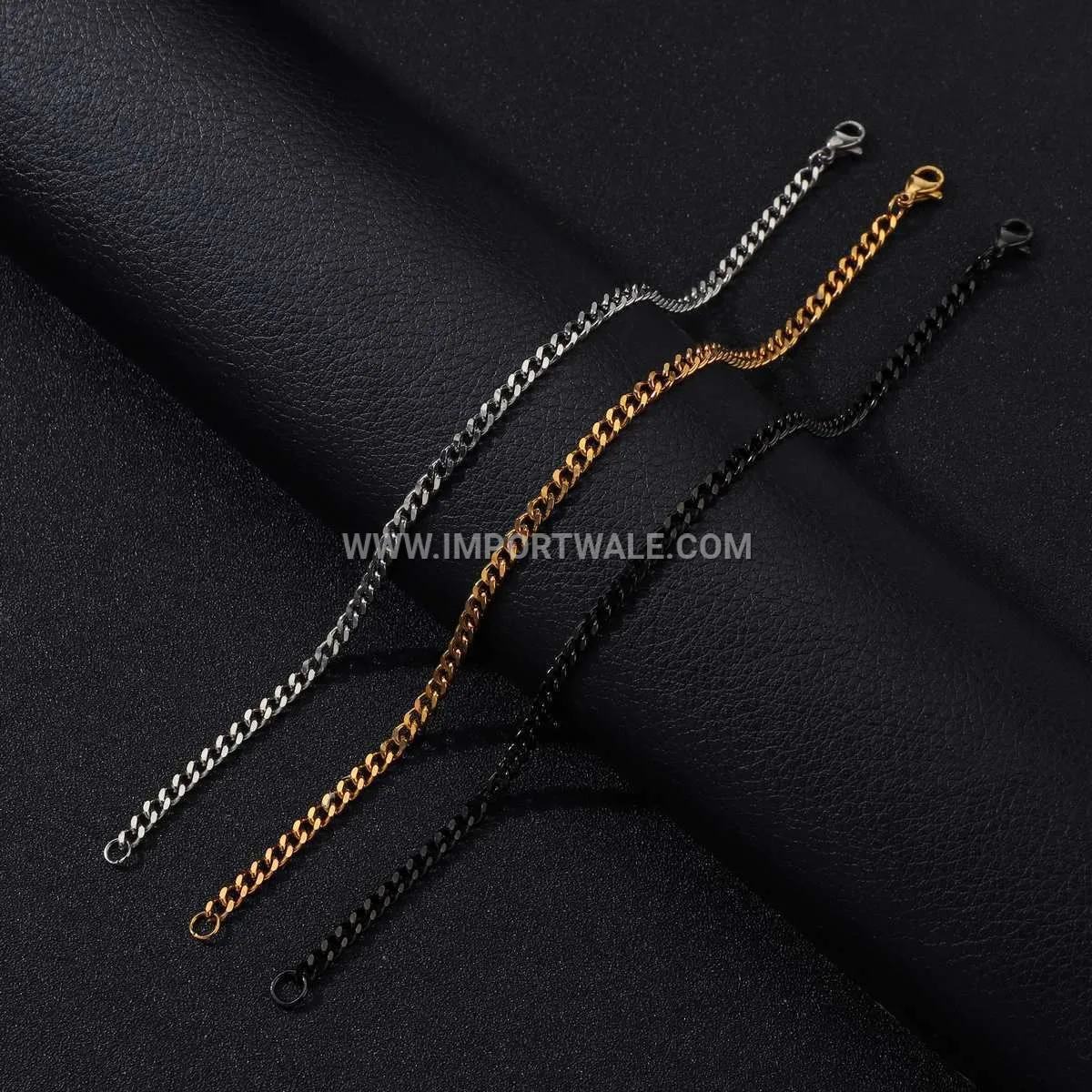 Heavy Stainless Steel Twisted Rope Chain Bracelet